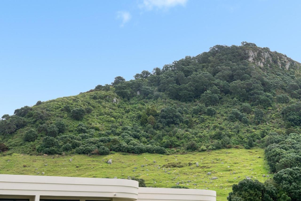 Oceanside Apartment With Garden Views Mount Maunganui Eksteriør bilde